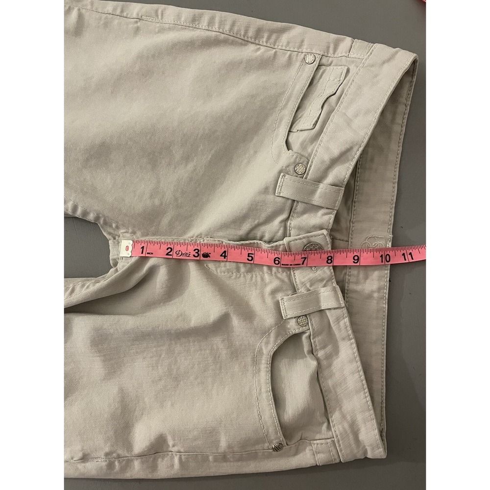 Bebe Jeans Womens 30 Kayla Chained Embroidered Flared Gray - Picture 12 of 12